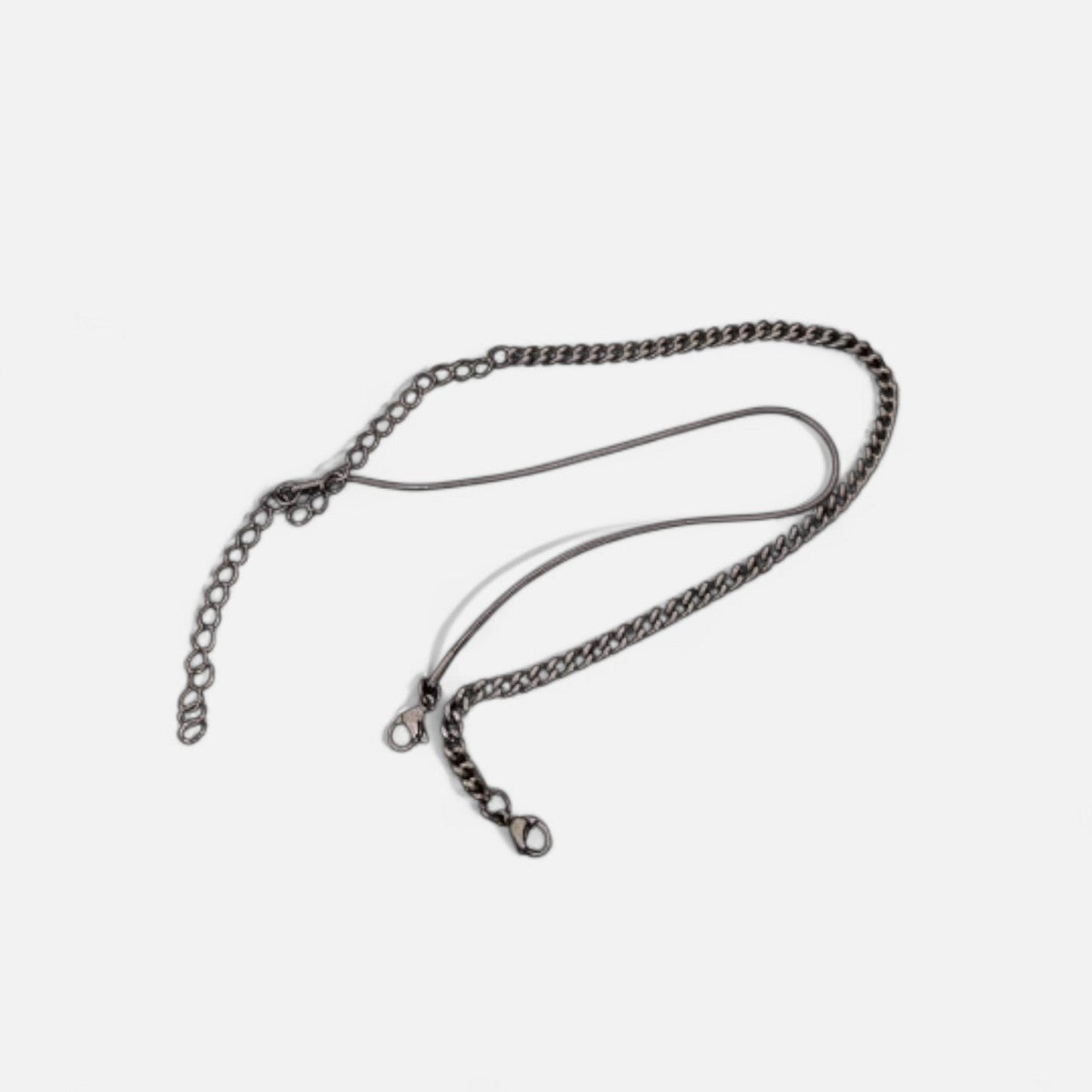 Valciens | Men's Minimalist Bracelet Set – Silver-Tone Steel, Sporty Versatility (2pcs)