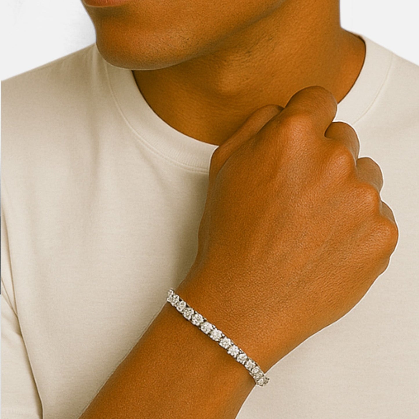 Valciens | Tennisboy Link Bracelet – Sleek Precision, Everyday Sophistication
