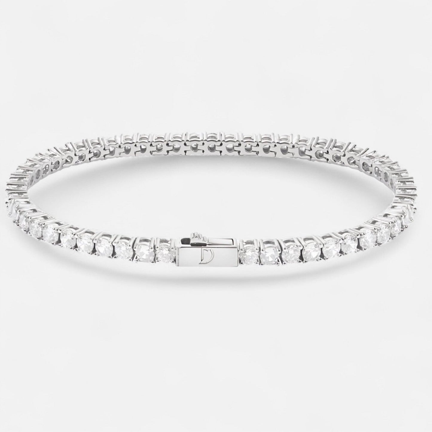 Valciens | Men's 5mm Tennis Link Bracelet – Polished Detail, Subtle Strength